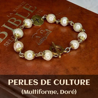 ORAMUSTE CULTURED PEARL ROSARY BRACELET