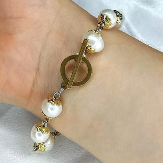 ORAMUSTE CULTURED PEARL ROSARY BRACELET