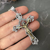 TRANSLUCENT GARNET AND SAPPHIRE ROSARY "THE SANGUINIS" 