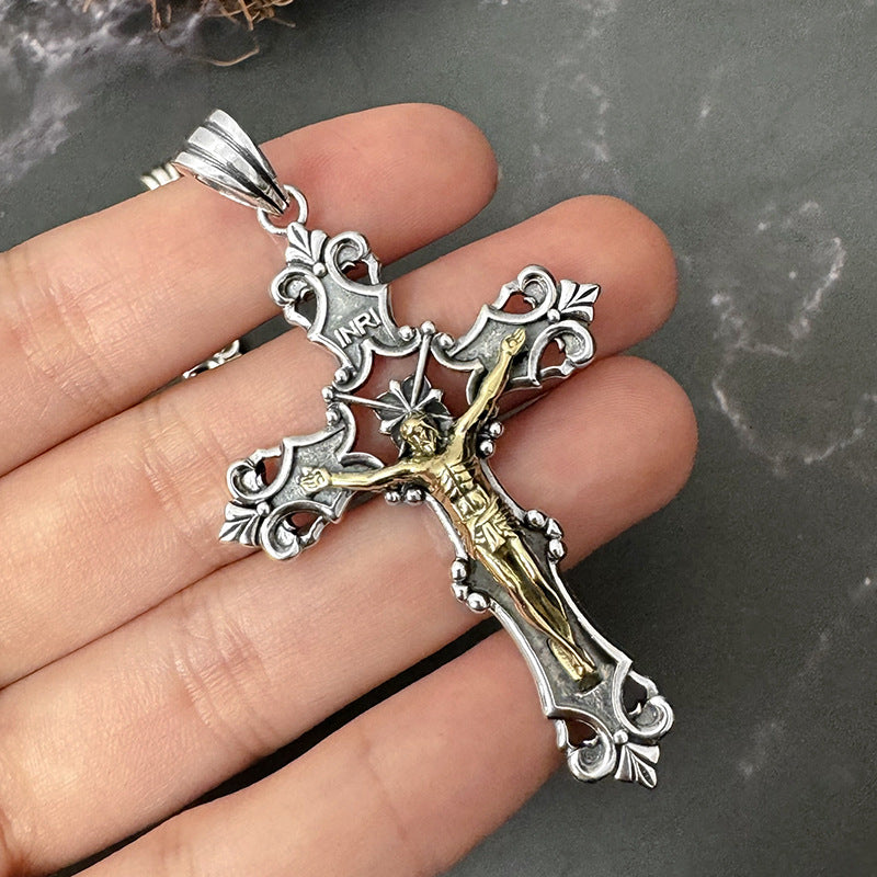 TRANSLUCENT GARNET AND SAPPHIRE ROSARY "THE SANGUINIS" 