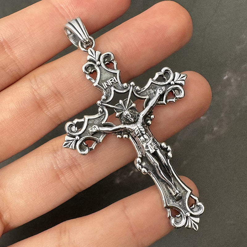 TRANSLUCENT GARNET AND SAPPHIRE ROSARY "THE SANGUINIS" 