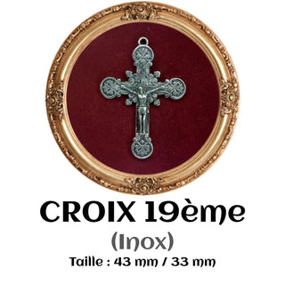 CROIX  DE CHAPELET LA 19ÈME (INOX)