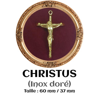 CROIX DE CHAPELET LA CHRISTUS (INOX)