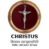 CROIX DE CHAPELET "CHRISTUS" (INOX)