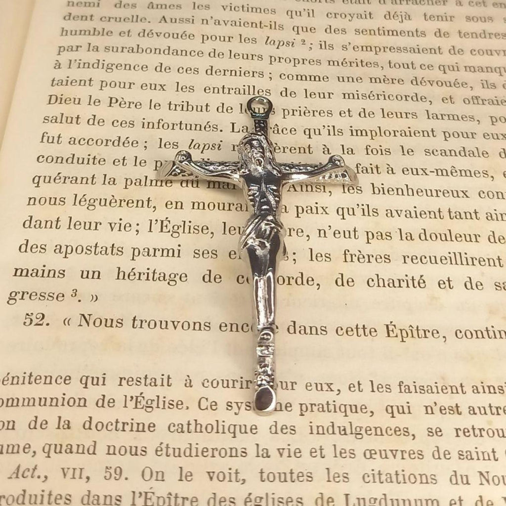 CROIX DE CHAPELET "CHRISTUS" (INOX)