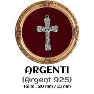 CROIX DE CHAPELET L'ARGENTI (ARGENT MASSIF)