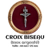 CROIX DE CHAPELET "BISEAU" (INOX)