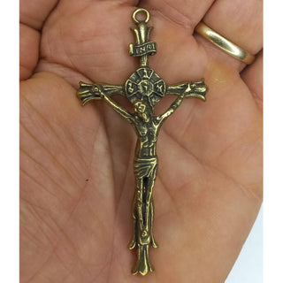 CROIX DE CHAPELET LA GOTHIQUE (LAITON / INOX)
