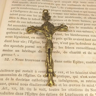 CROIX DE CHAPELET LA GOTHIQUE (LAITON / INOX)