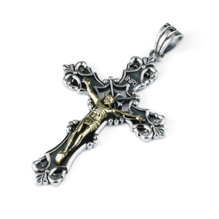 CROIX DE CHAPELET LA FLEUR DE LYS (ARGENT MASSIF)