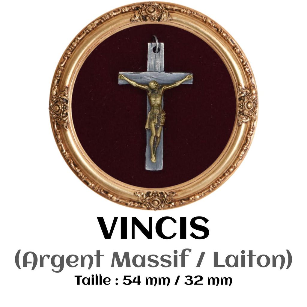 CROIX DE CHAPELET "VINCIS" (ARGENT MASSIF)