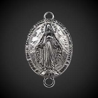 Miraculous Medal Double Stainless Steel Rings for Bracelet