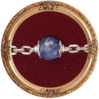 CHAPELET ARGENT MASSIF / SAPHIR L'ARGENTISSIMO