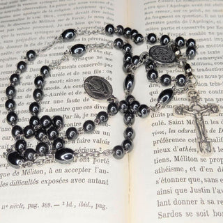 CHAPELET EN HÉMATITE L'HEMATIS