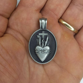 SACRED HEART MEDAL IN TIN 